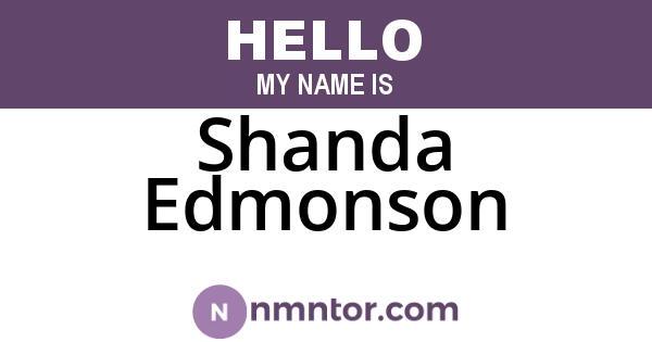 Shanda Edmonson