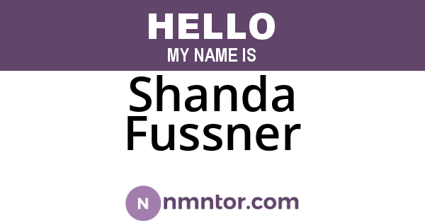 Shanda Fussner