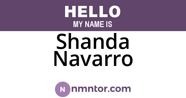 Shanda Navarro