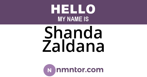 Shanda Zaldana