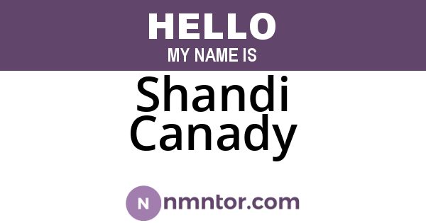 Shandi Canady