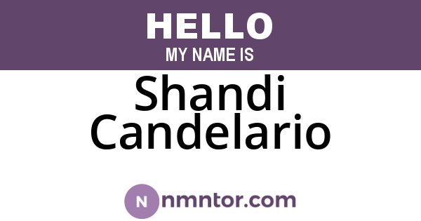 Shandi Candelario
