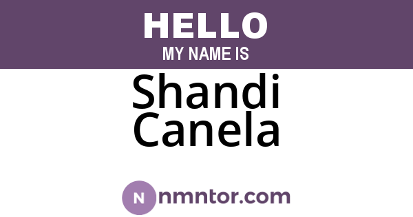 Shandi Canela
