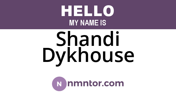 Shandi Dykhouse