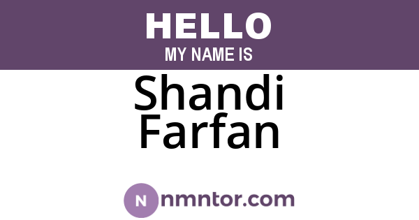 Shandi Farfan