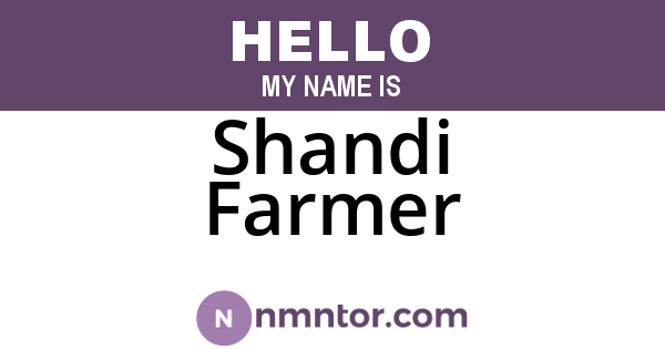 Shandi Farmer