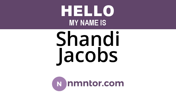 Shandi Jacobs