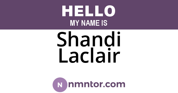 Shandi Laclair