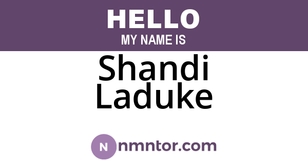 Shandi Laduke