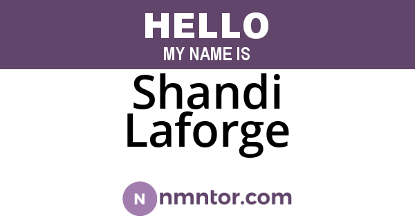 Shandi Laforge