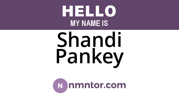 Shandi Pankey