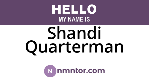 Shandi Quarterman