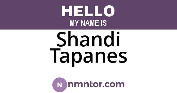 Shandi Tapanes