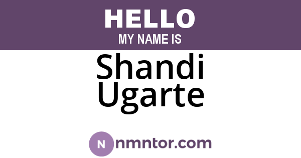 Shandi Ugarte