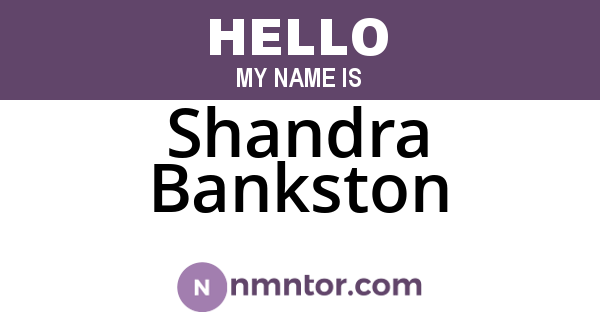 Shandra Bankston