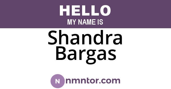 Shandra Bargas