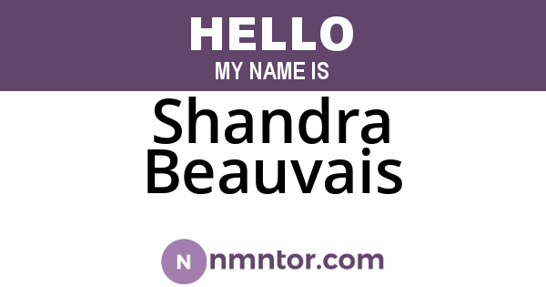 Shandra Beauvais