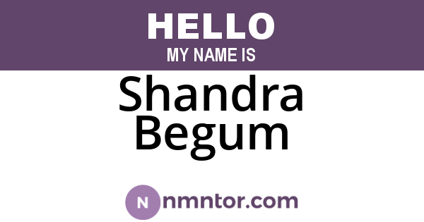 Shandra Begum