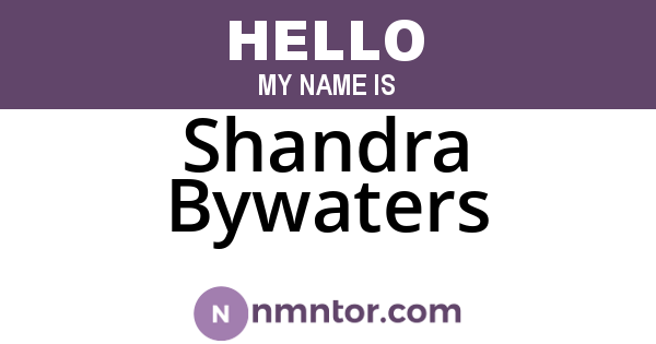 Shandra Bywaters