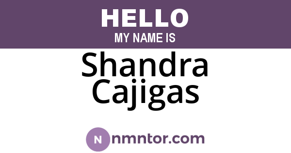 Shandra Cajigas