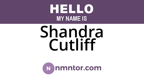 Shandra Cutliff