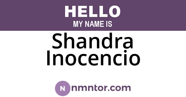Shandra Inocencio