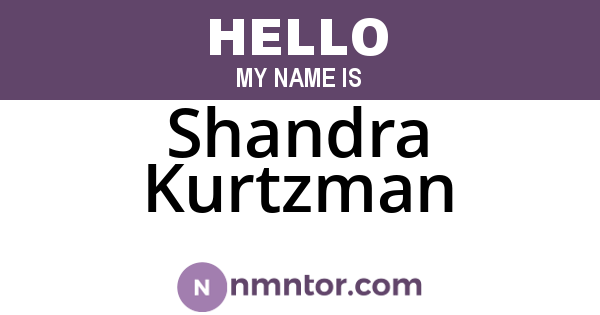 Shandra Kurtzman