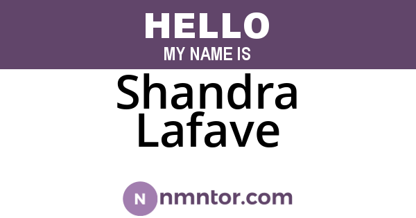 Shandra Lafave