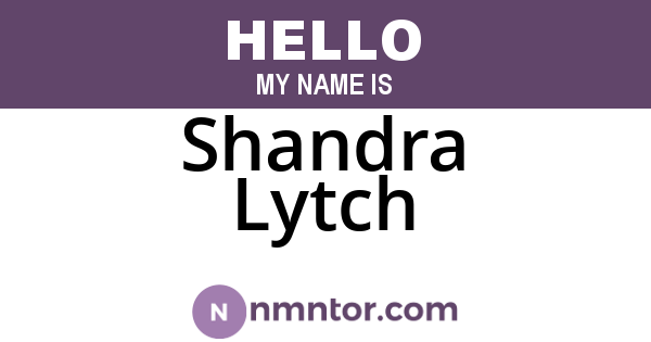 Shandra Lytch