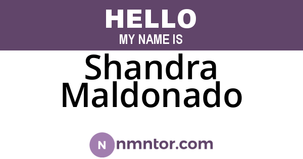 Shandra Maldonado