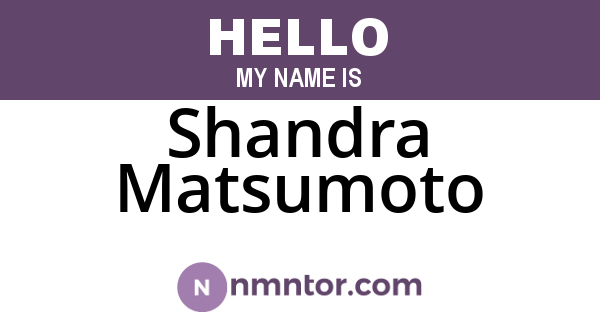 Shandra Matsumoto