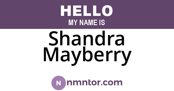 Shandra Mayberry