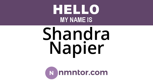 Shandra Napier