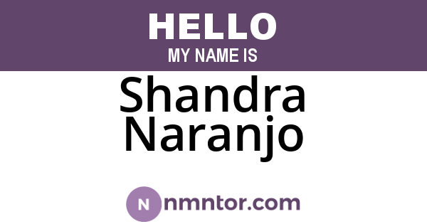 Shandra Naranjo