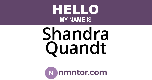 Shandra Quandt