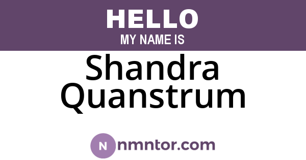 Shandra Quanstrum