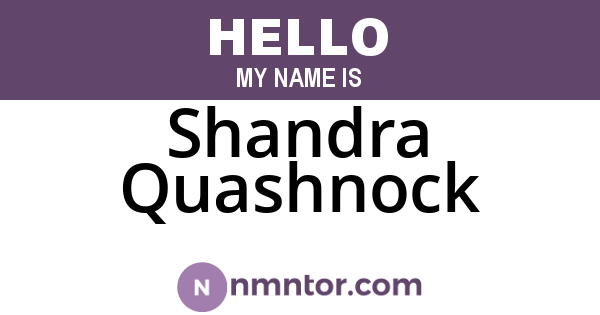 Shandra Quashnock