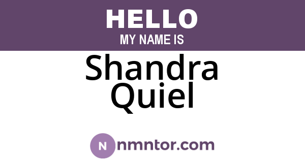 Shandra Quiel