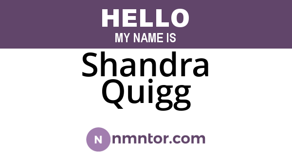Shandra Quigg