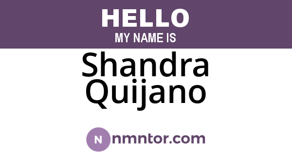 Shandra Quijano
