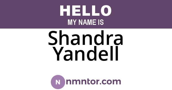 Shandra Yandell
