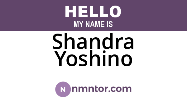 Shandra Yoshino