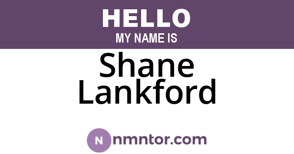 Shane Lankford