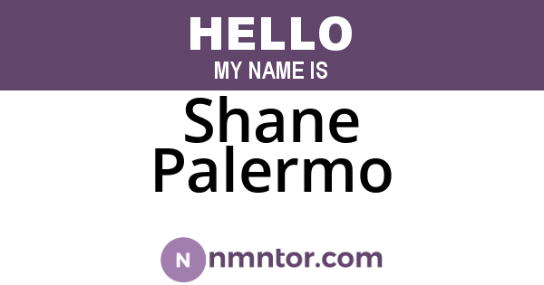 Shane Palermo