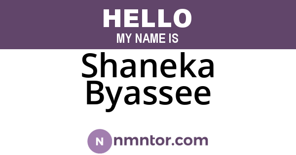 Shaneka Byassee