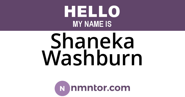 Shaneka Washburn