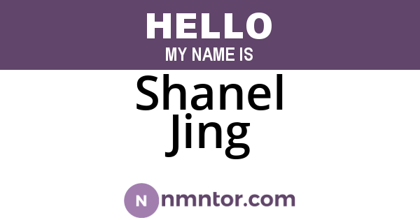 Shanel Jing
