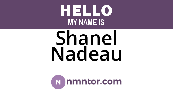 Shanel Nadeau