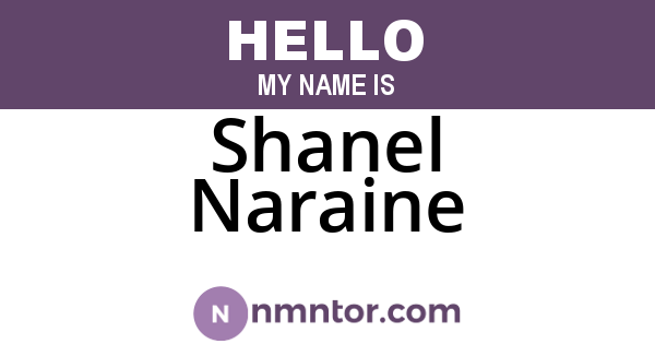 Shanel Naraine