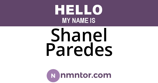 Shanel Paredes